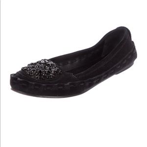 Vera Wang Suede embellishment loafers